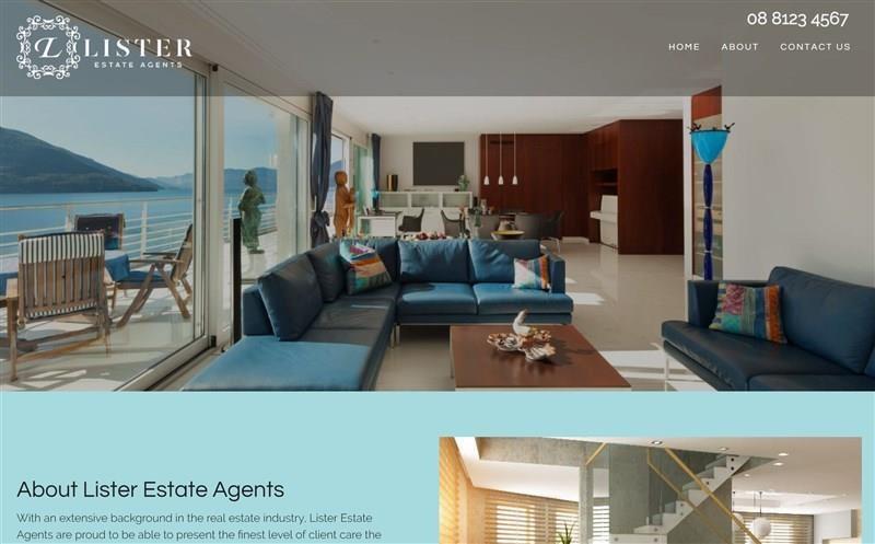 Lister Real Estate Website design